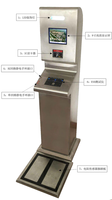 無障礙立柜式防靜電測試儀